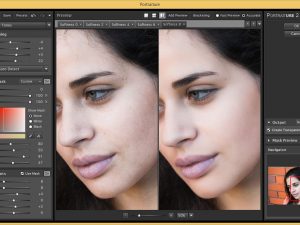Portrait. Processing, retouching, plastic
